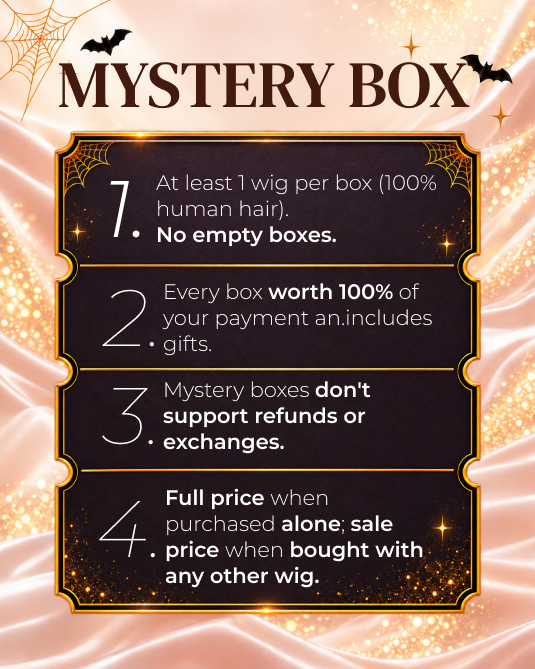 Arabella Halloween Mystery Box – +$39 for 1 Random Wig (8-14" Human Hair) Worth $109-$199