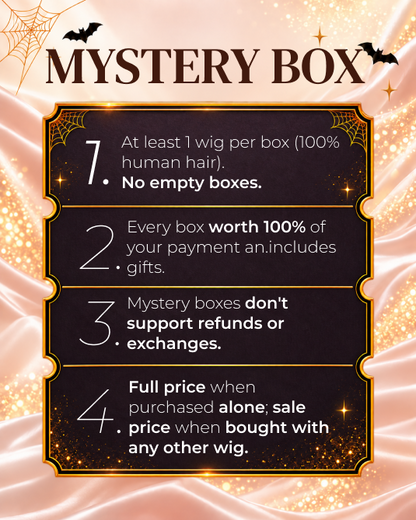 Arabella Halloween Mystery Box – +$39 for 1 Random Wig (8-14" Human Hair) Worth $109-$199