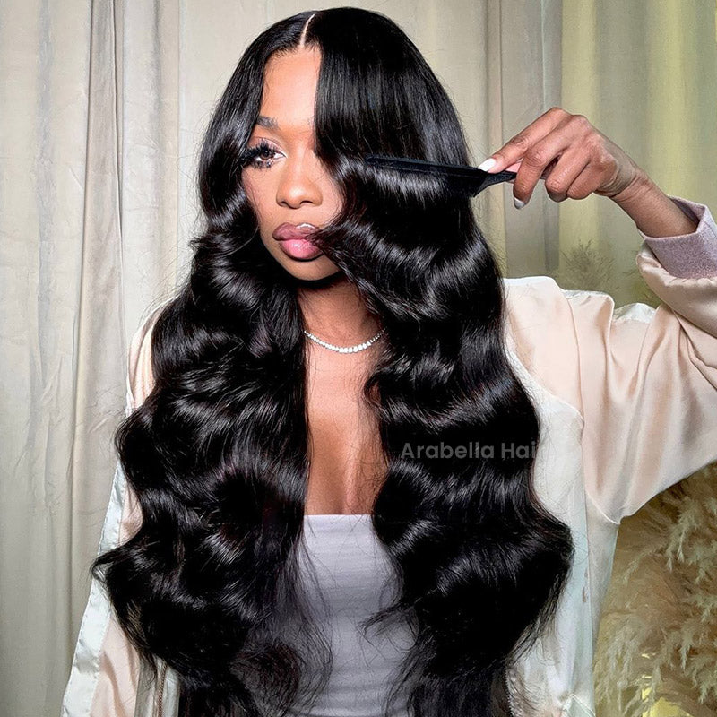 26&quot;=$183 | 5x5 Lace Closure Wigs Real Glueless Wig Body Wave Pre-Plucked/Pre-Bleached Natual Black Human Hair Wig