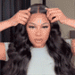 6x5 Pre-Cut Lace Closure Wigs Real Glueless Wig Body Wave Pre-Plucked/Pre-Bleached Natual Black Human Hair Wig