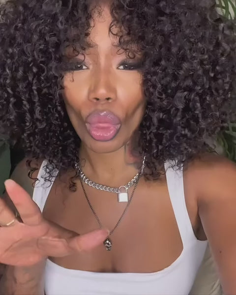 【VIP Offer】Arabella 13x5 Lace Glueless Jerry Curly Bob Wig With Pre-Cut Lace Invisible Knots Natural Black Virgin Hair Wig