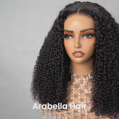 【Limited Design】Special Jerry Curl Long Bob Natural Black 13x4/6x5 Lace Double Drawn Human Hair Wigs