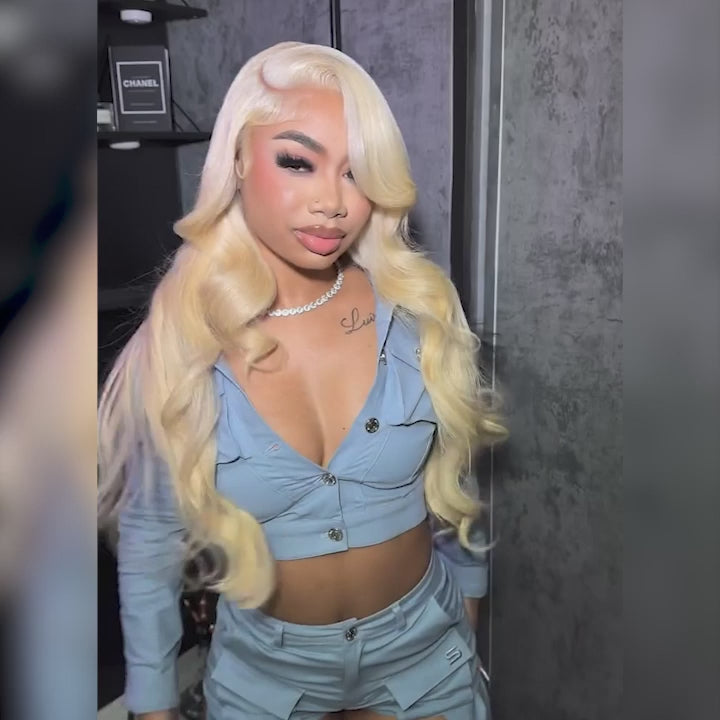 $199 = 2 WIGS | 20inch 6x5 Glueless Body Wave 613 Blonde Plus 20inch 6x5 Glueless Straight Balayage Highlights