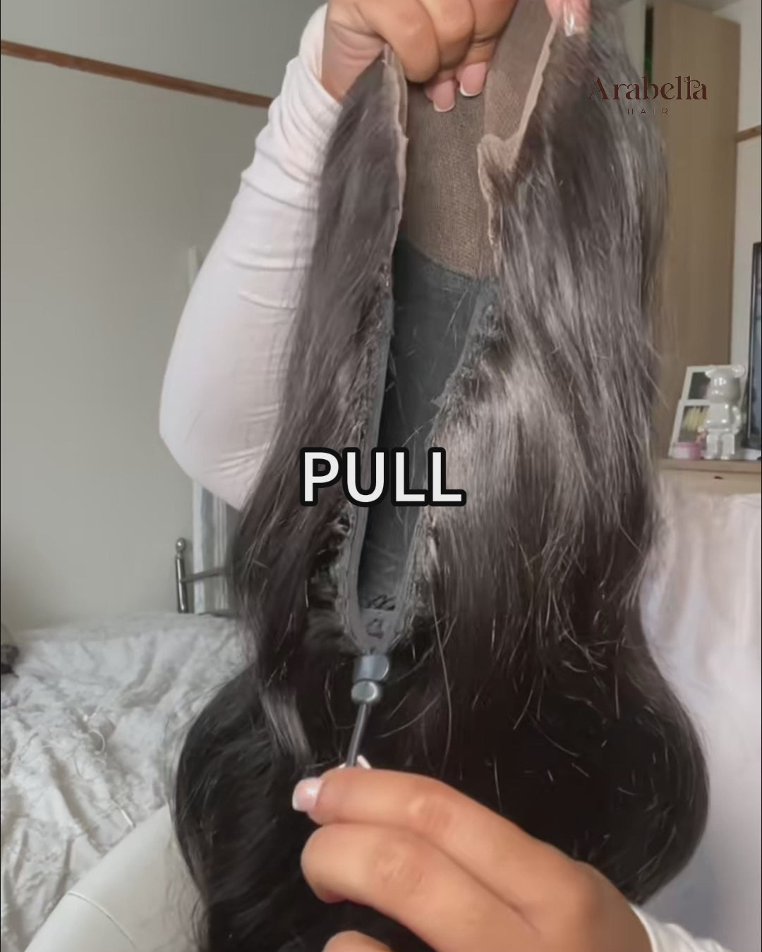 Arabella 13x6 Three-Go™ Glueless Body Wave With Drawstring Natural Black 100% Human Hair Wig