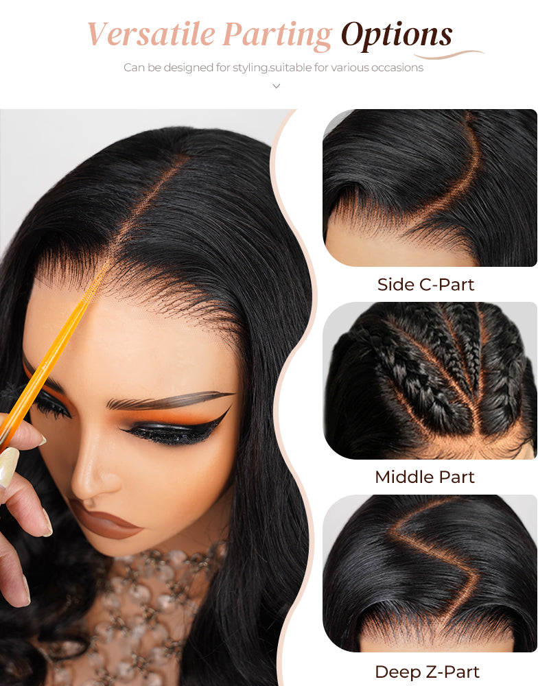 【Bogo Sale】Deep Curly Natural Black 13x4 Frontal Lace Human Hair Wig