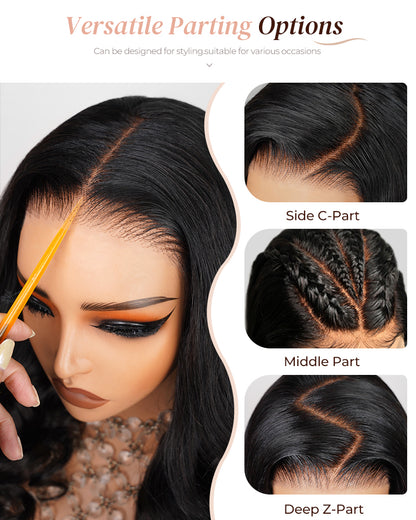 【Bogo Sale】Deep Curly Natural Black 13x4 Frontal Lace Human Hair Wig