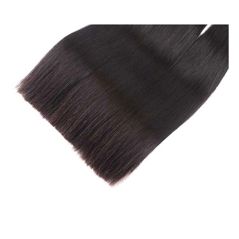 15A Grade Double Drawn Full End  Unprocessed Straight Hair Natural Black 3 bundles/pack Human Hair Extensions - arabellahair.com