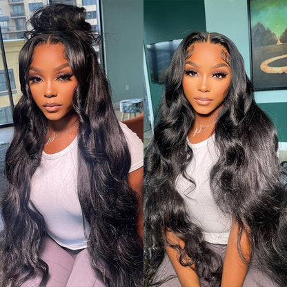 Long Length Wig 32-40 Inch Transparent Lace 13x4 Lace Frontal Wig Straight Body Wave 180% Density