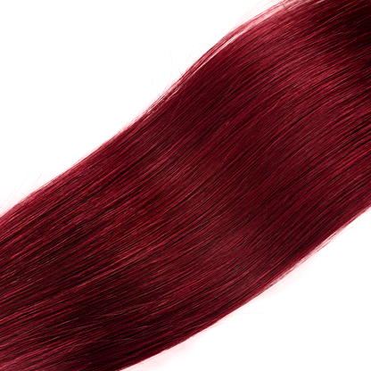 T1B/99J Burgundy Red Color 3 Bundles Straight Hair  With 4*4 Lace Closure - arabellahair.com