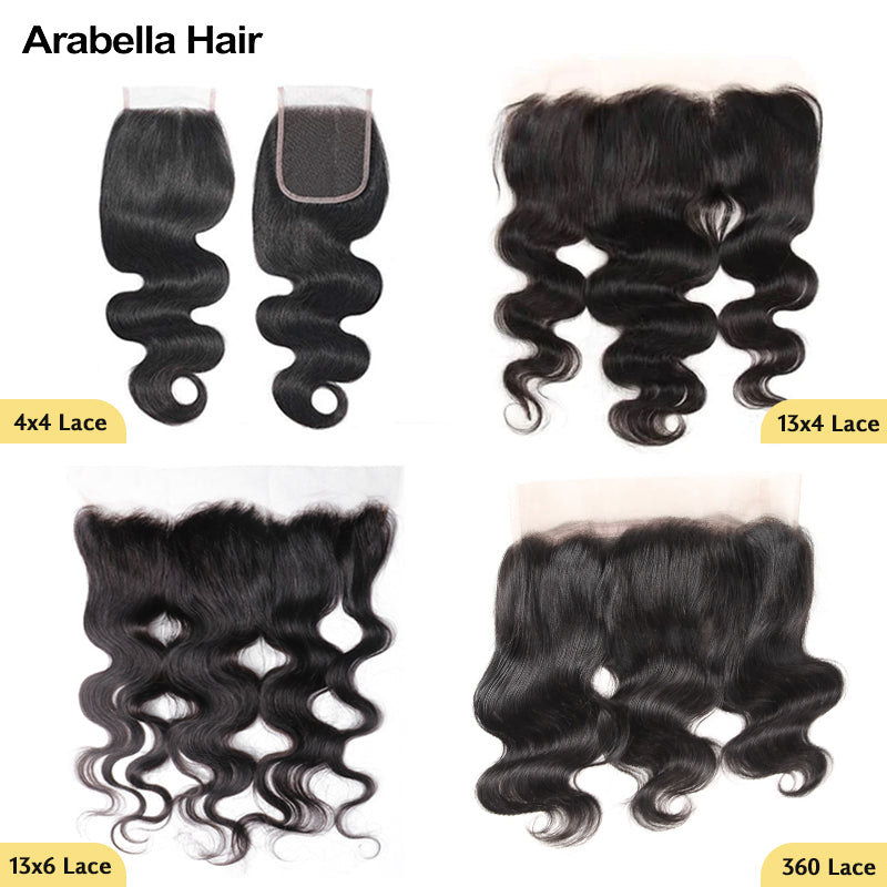 Human hair wig {12A 3Pcs+Frontal} Brazilian Jerry Curly 3 Bundles Hair Weft With Frontal Closure Unprocessed Virgin Hair Weave - arabellahair.com