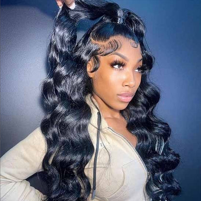 Human hair wig Dark Silver Blue Wig Colored Wig Straight 5x5/13x4 Transparent Lace Wig Human Hair Wigs Free Part - arabellahair.com