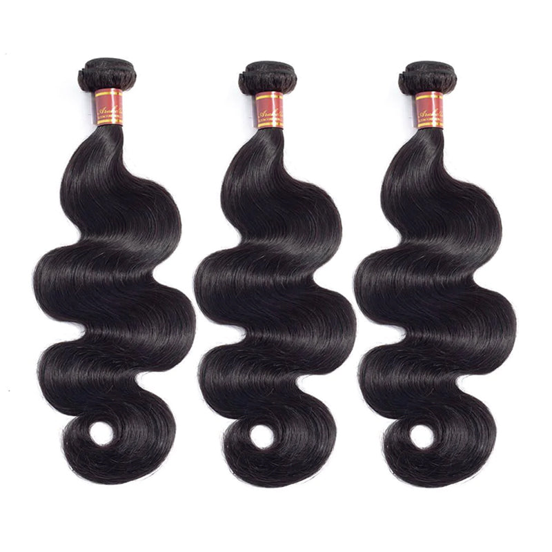 Human hair wig {12A 3Pcs} Body Wave Unprocessed Virgin Brazilian 12A Grade Hair 3 Bundles/Pack Human Hair Extensions - arabellahair.com