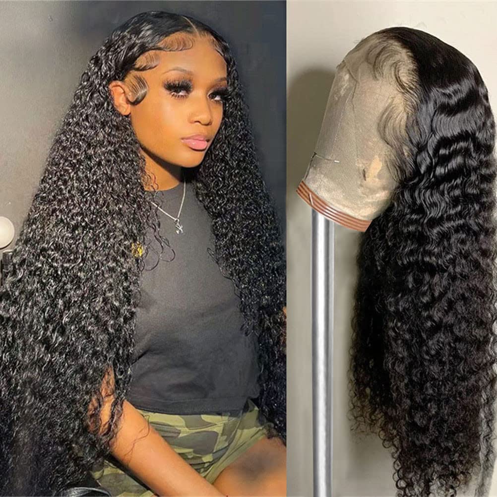 24&quot; Deep Wave 13*4 Transparent HD Lace Frontal Wigs DeepWave Hair Pre-Plucked  Wet and Wavy Wigs - arabellahair.com