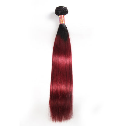 Brazilian Ombre T1b/99J Straight Hair 3 Bundles/pack Sale Online - arabellahair.com