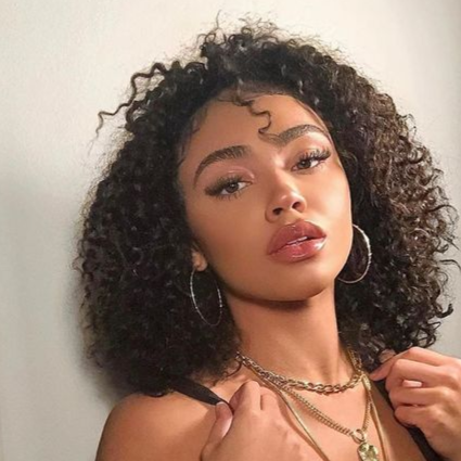 Kinky Curly 13*6 Inch Lace Frontal Wig With Baby Hair 210% Density Free Part Human Hair - arabellahair.com