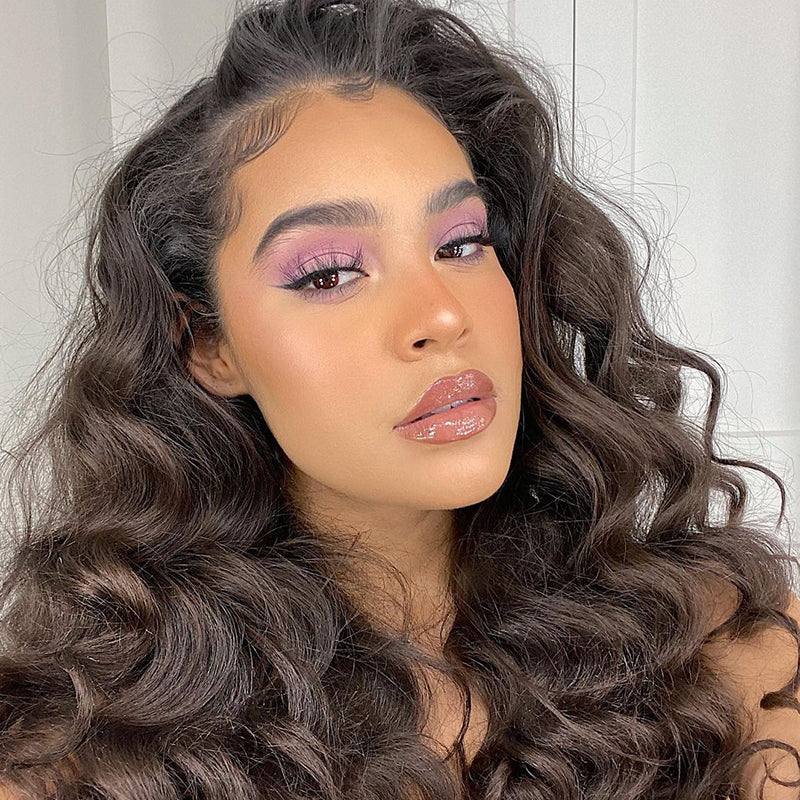 Human hair wig Loose Deep Wave Glueless 4x4 Lace Closure Wig Sale Online 180% Density Upgrade Wavy Wig - arabellahair.com