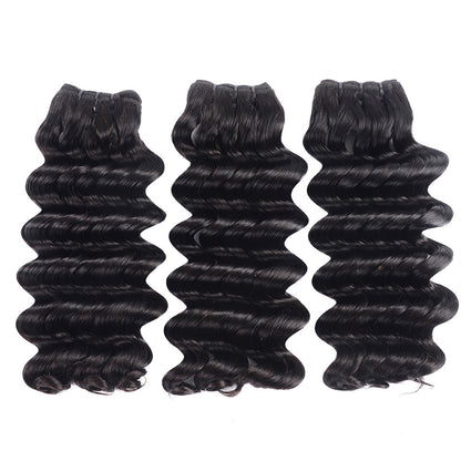 15A Mink Hair Double Drawn Raw Virgin Human Hair Weaves Deep Wave 3 Bundles with  Frontal Closure - arabellahair.com