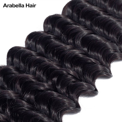 Human hair wig {12A 3Pcs} Deep Wave  Unprocessed Virgin Brazilian Hair 3 Bundles 12A Grade Human Hair - arabellahair.com