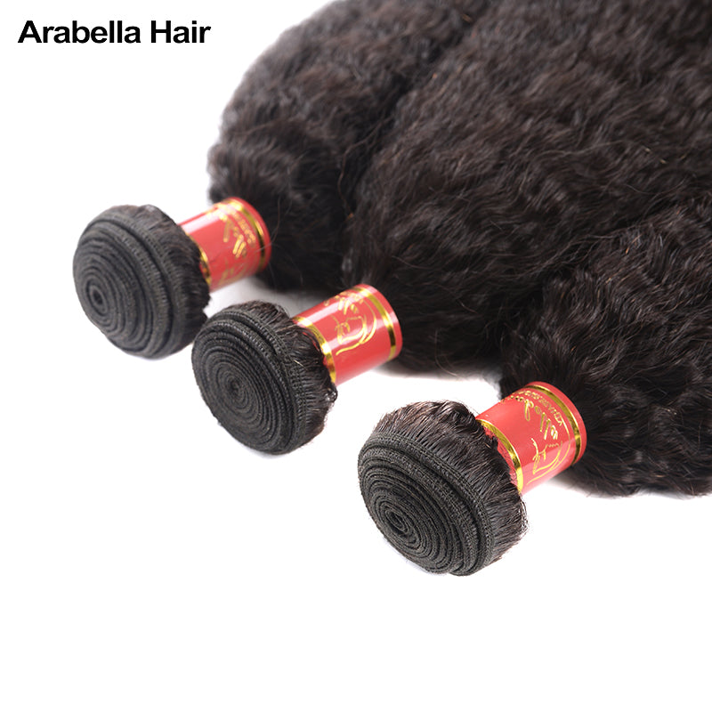 Human hair wig {12A 3Pcs} Yaki Straight 3 Bundles/Pack Human Virgin Hair Extensions - arabellahair.com