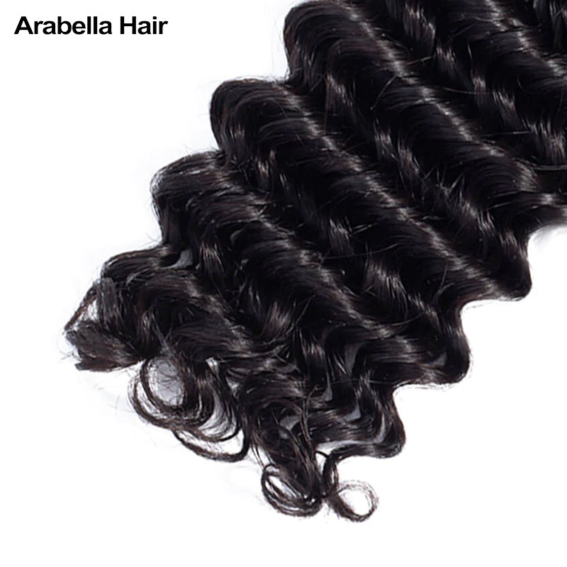 Human hair wig {12A 3Pcs} Deep Wave  Unprocessed Virgin Brazilian Hair 3 Bundles 12A Grade Human Hair - arabellahair.com