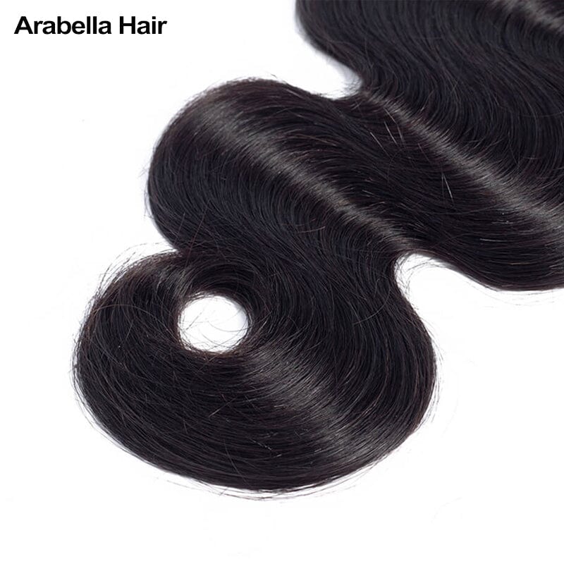 Human hair wig {15A 3Pcs} Body Wave Virgin Human Hair Weave 3 Bundles/pack 15A Grade Natural Black - arabellahair.com