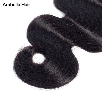 Human hair wig {15A 3Pcs} Body Wave Virgin Human Hair Weave 3 Bundles/pack 15A Grade Natural Black - arabellahair.com