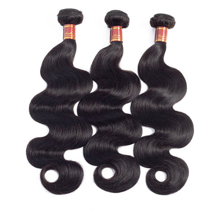 Body Wave Virgin Human Hair Weave 3 Bundles/pack 10A Grade Natural Black - arabellahair.com