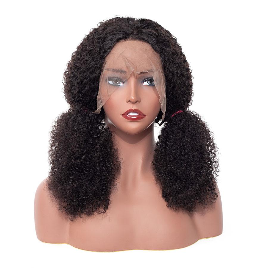 13*4 Lace Frontal 210% Density Kinky Straight Human Hair Wigs Kinky Curly Free Part - arabellahair.com