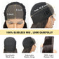 Human hair wig Real Glueless Wig HD 5x5 Lace Closure Wigs Jerry Curly Glueless Wig Pre Plucked 180% Density Natual Black - arabellahair.com