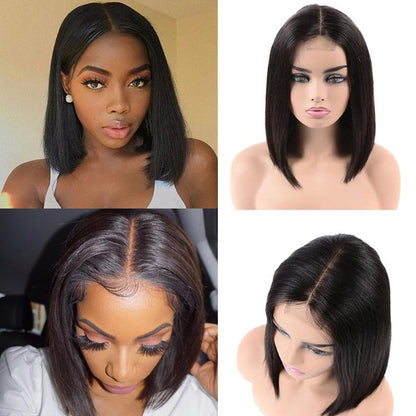49.9 Clearance Sale --2 Days Express Shipping Straight 2*6 Lace Front Bob Wigs Brazilian Hair Pre Plucked with Baby Hair No Code Needed - arabellahair.com