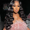 24" Loose Wave Transparent Lace 13*4/4*4  Lace Frontal Wig Human Hair Wig Natural Black - arabellahair.com