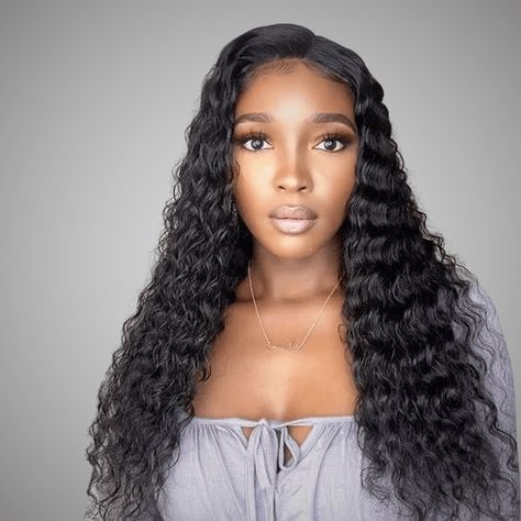 HD Lace Double Drawn 15A Full End Deep Wave Human Hair Wig Lace Frontal Wig With Baby Hair 210% Density - arabellahair.com