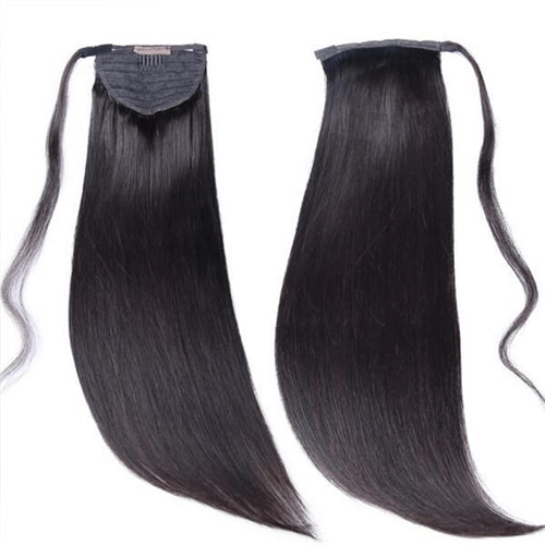 Sleek Ponytail Human Hair Extension Headwear Human Hair Clip Ins Need Go With Hair Wig Products - arabellahair.com