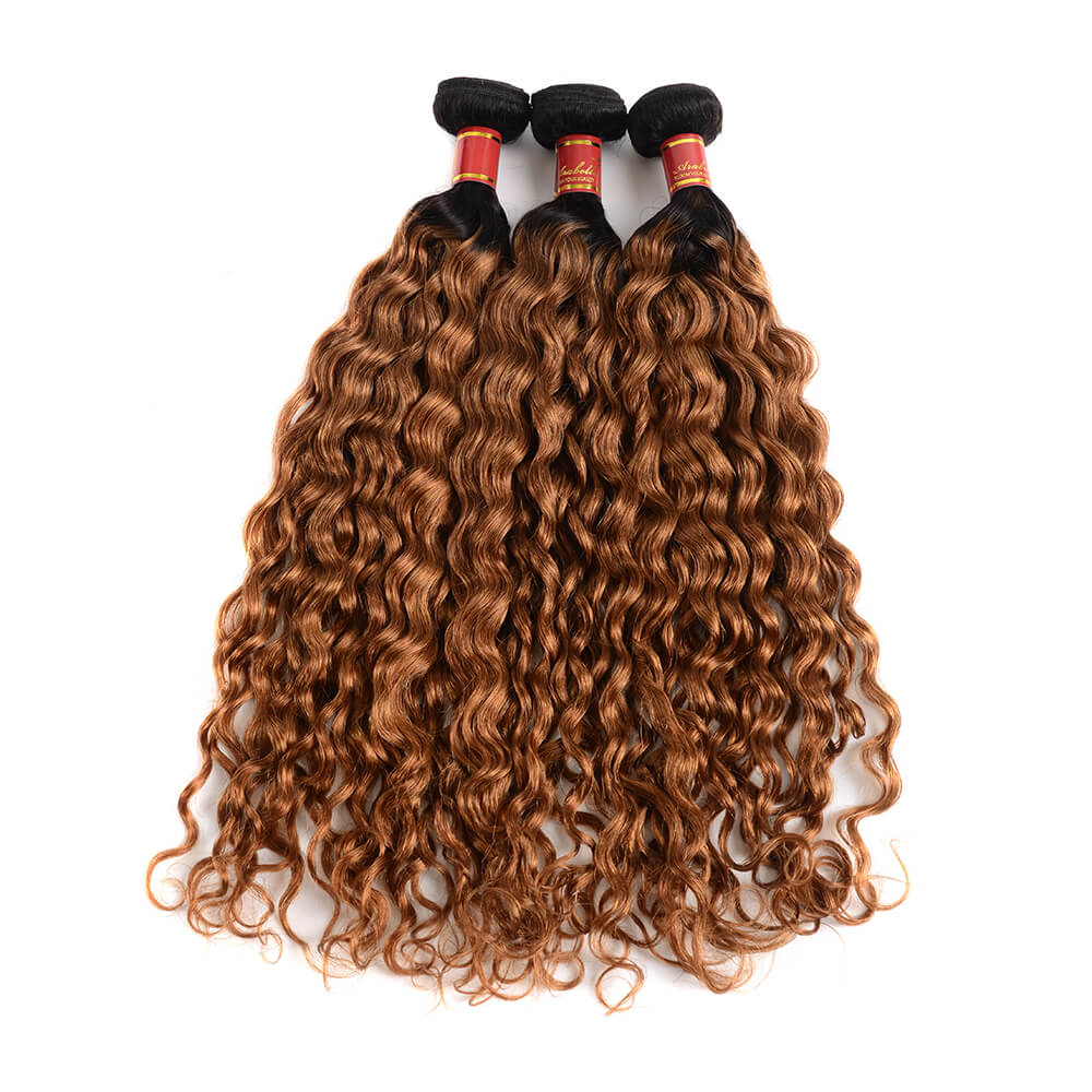 Arabella Virgin Ombre T1b/30 Water Wave 3 Bundles/Pack - arabellahair.com
