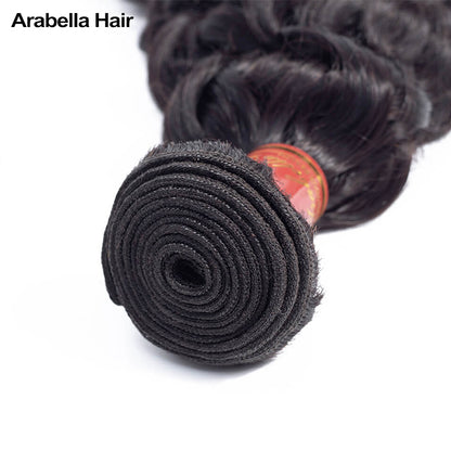 Human hair wig {15A 3Pcs+Frontal} Water Wave Double Drawn Raw Virgin Human Hair Weaves 3 Bundles With  Frontal Closure - arabellahair.com